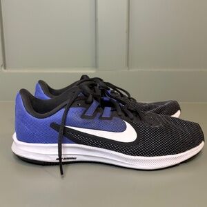 Nike Downshifter 9 Anthracite Sapphire Running Sneakers Size 8.5 AQ7486-006